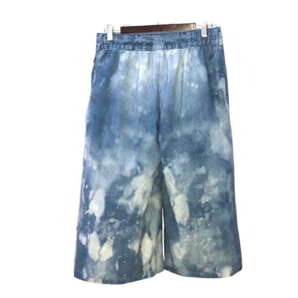 Lucy Indigo Culottes Wide Leg Capri Size M - Picture 2 of 13